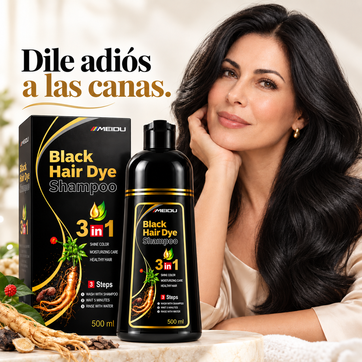 black hair