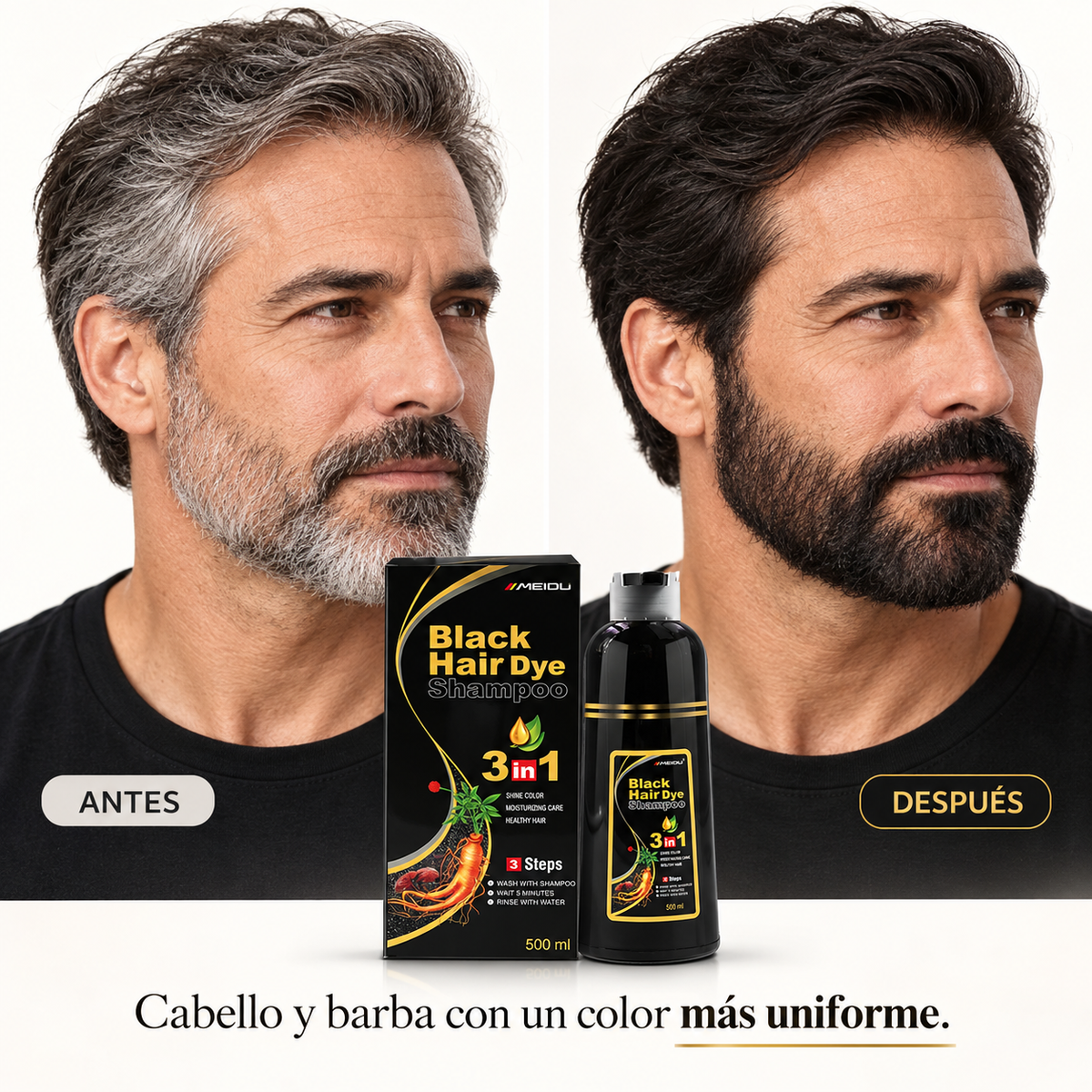 BLACK HAIR MEN